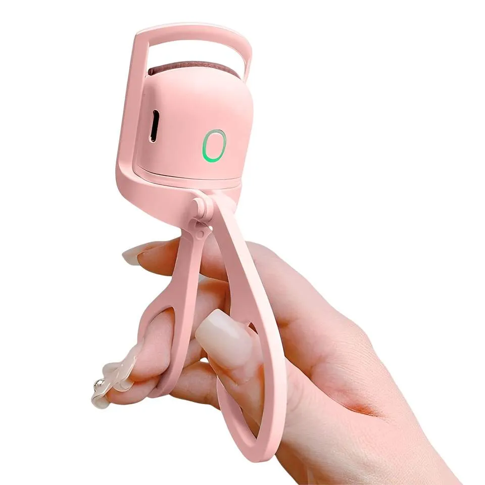 USB Electric Quick Heated Eyelash Heating Curling Clip Long Lasting Portable Eyelash Curler Tools