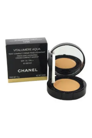 vitalumiere aqua fresh and hydrating cream compact makeup spf 15 - # 50 beige by chanel -For -For Women