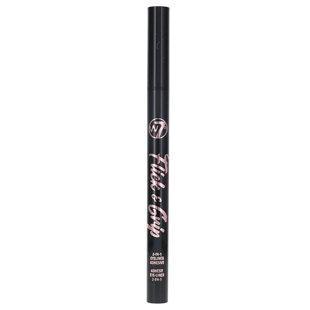 W7 Flick & Grip 2-in-1 Eyeliner Adhesive Black (1ml)