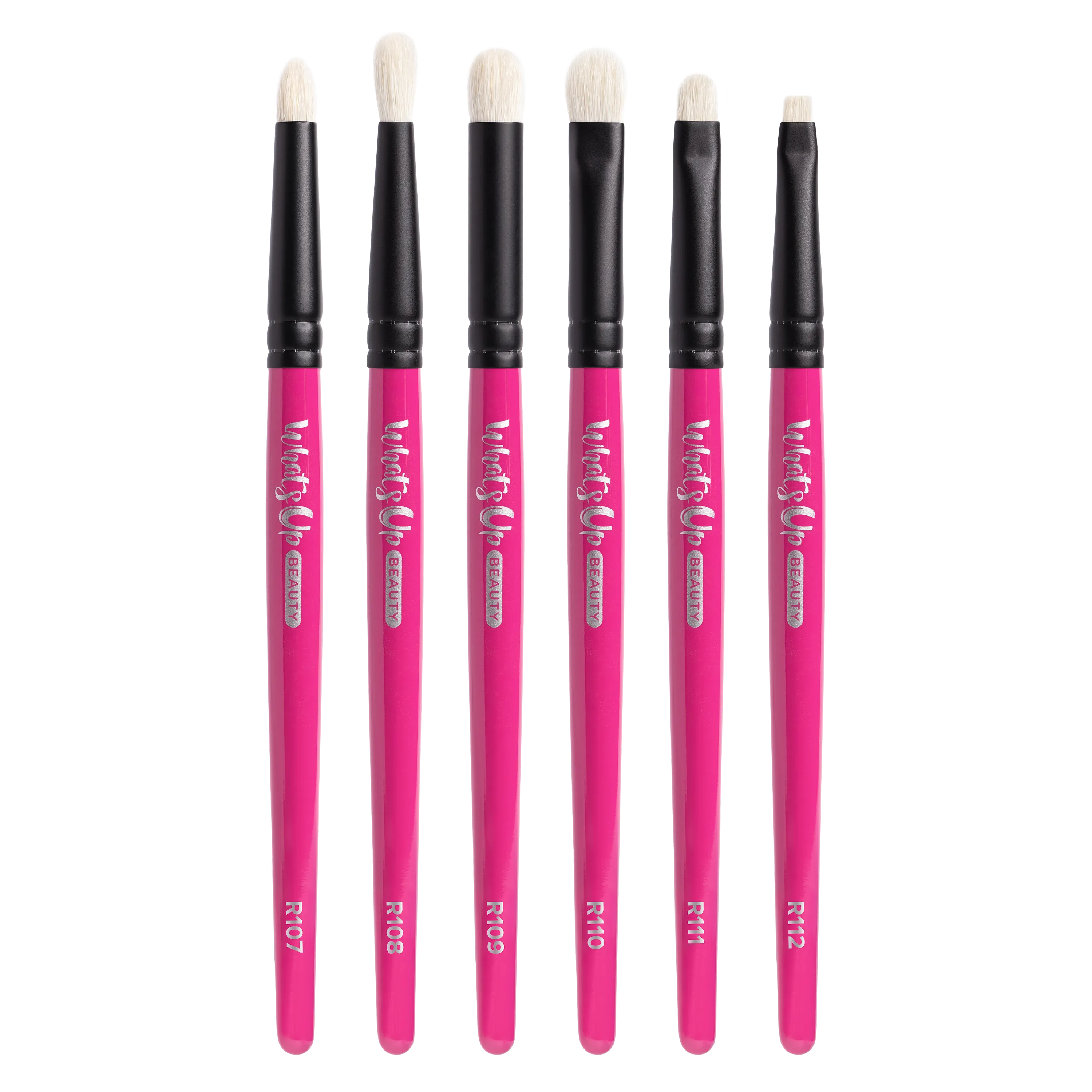 Whats Up Beauty - 6 Eyeshadow Brushes (R107, R108, R109, R110, R111, R112)