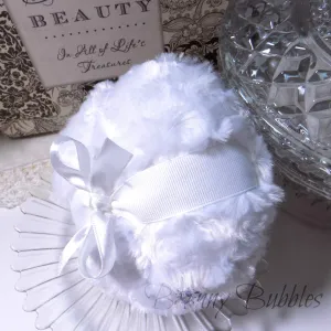 White, Powder Puff - large 5 inch