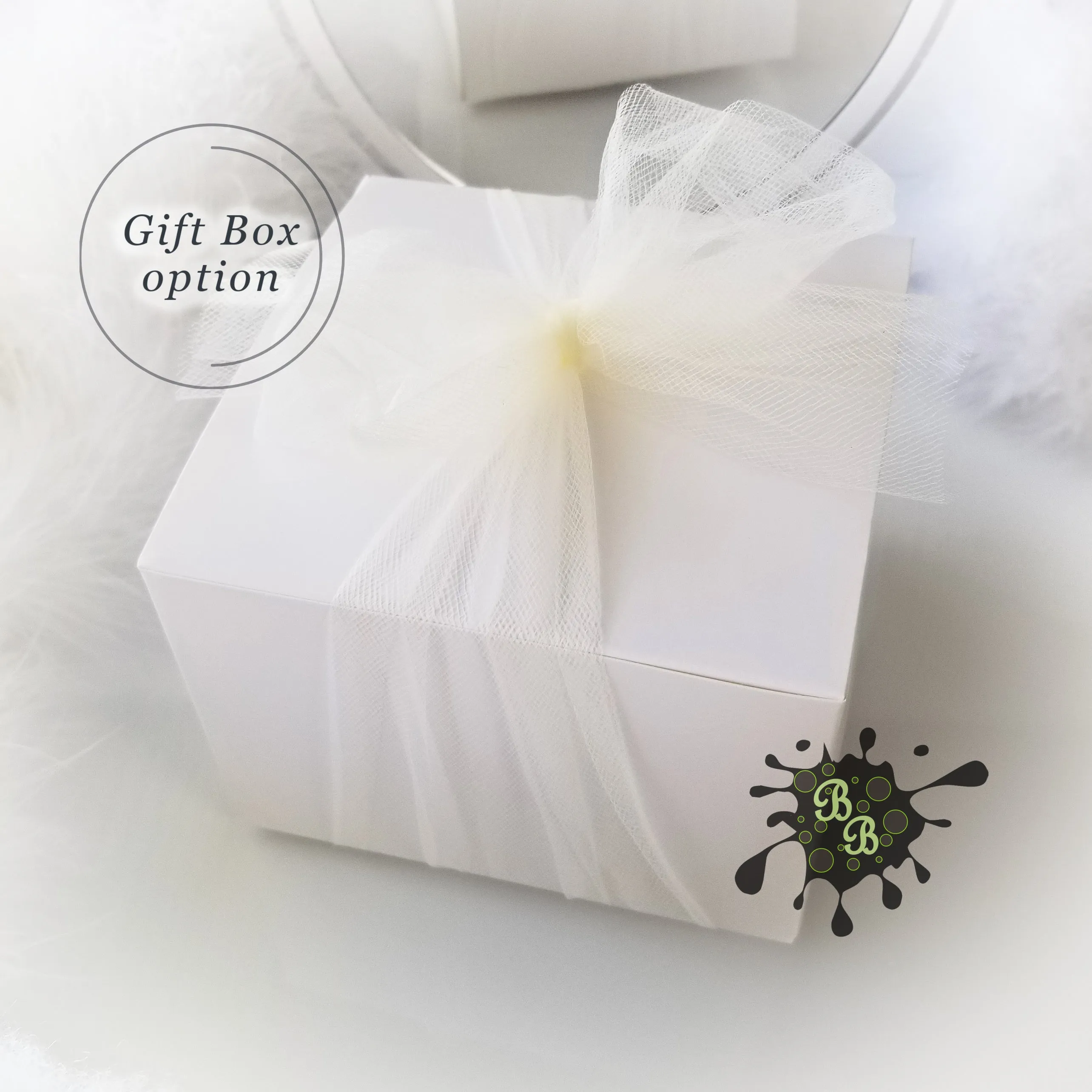 White, Powder Puff - large 5 inch