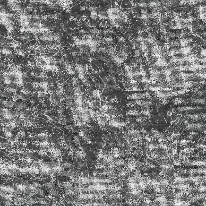 Winter's Grandeur 8 - Silver Texture Blender Ebony Metallic Yardage