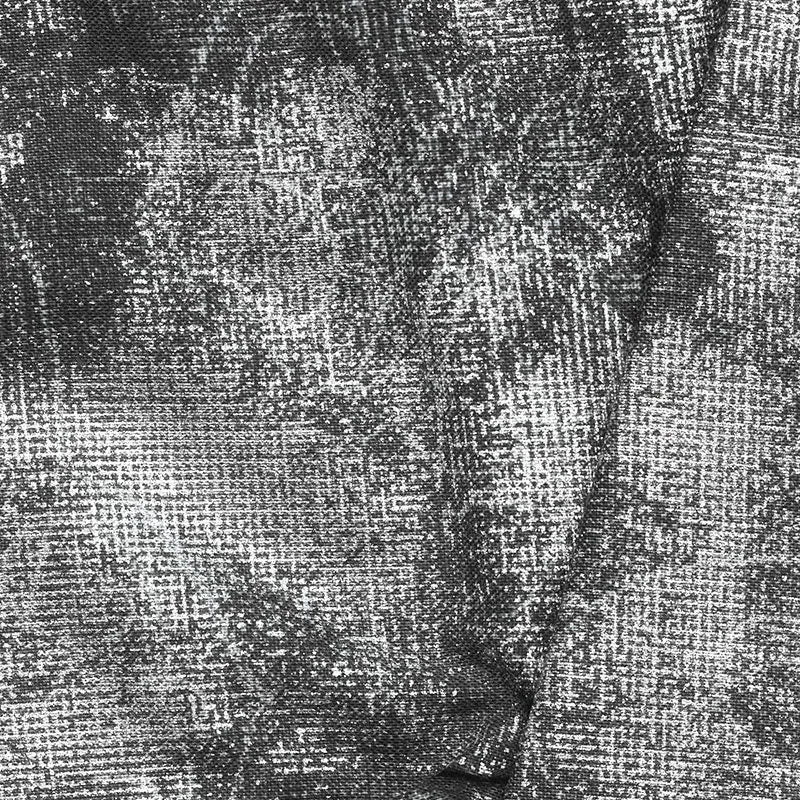 Winter's Grandeur 8 - Silver Texture Blender Ebony Metallic Yardage