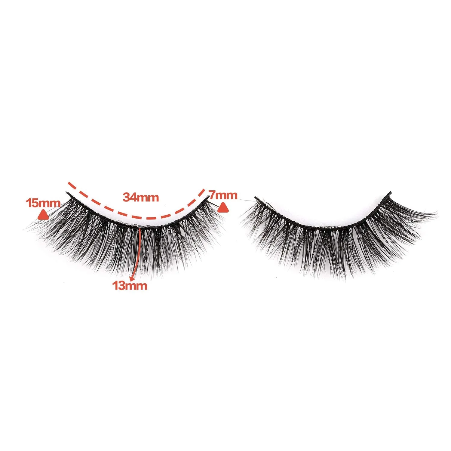 Wispy Cat Eye Faux Mink Lashes - 14 Pairs Natural Volume Multipack