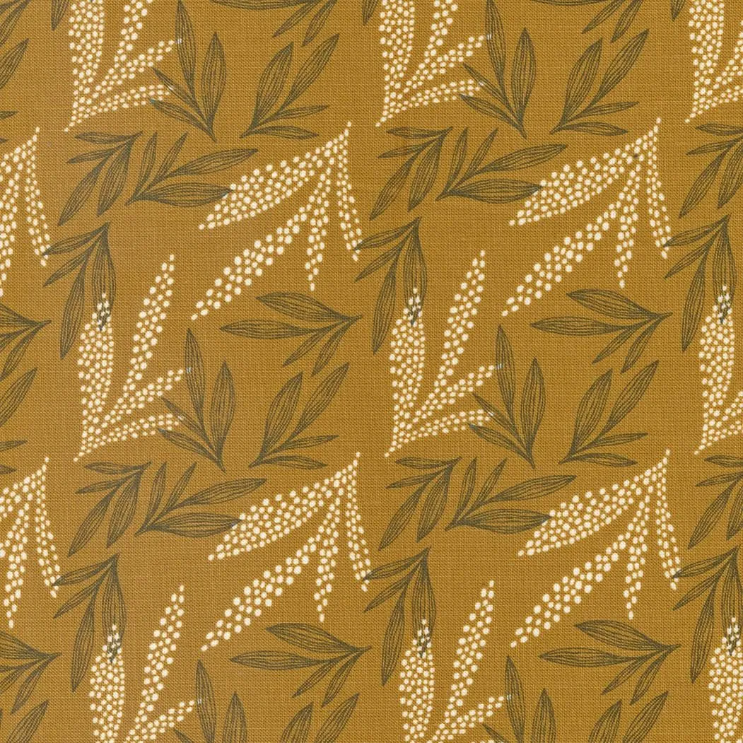 Woodland and Wildflowers - Leaves Caramel