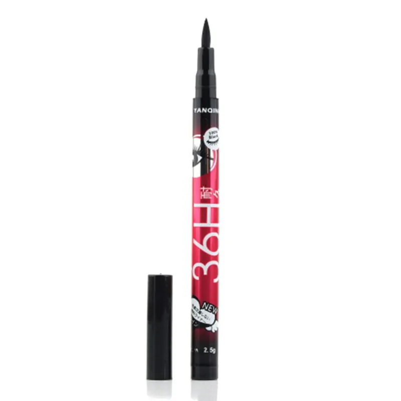 YANQINA Lasting 36H Liquid Eyeliner Pencil Waterproof Black Makeup Long-lasting Easywear Eye Liner Pen Cosmetic Lady Beauty Tool