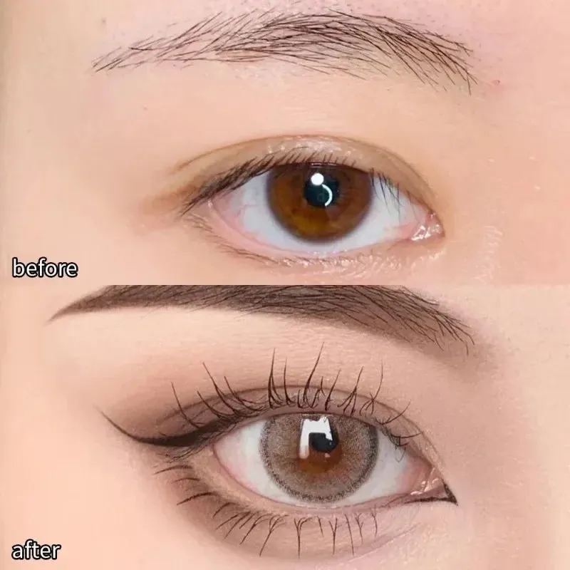 Yeknu Waterproof Quick Dry Liquid Eyeliner Pen Lasting Lying Silkworm Eyeliner Pencil Ultra-fine Matte Black Brown Beauty Eyes Makeup