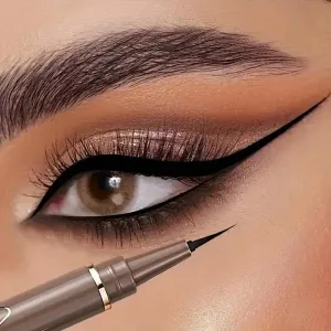 Yeknu Waterproof Quick Dry Liquid Eyeliner Pen Lasting Lying Silkworm Eyeliner Pencil Ultra-fine Matte Black Brown Beauty Eyes Makeup