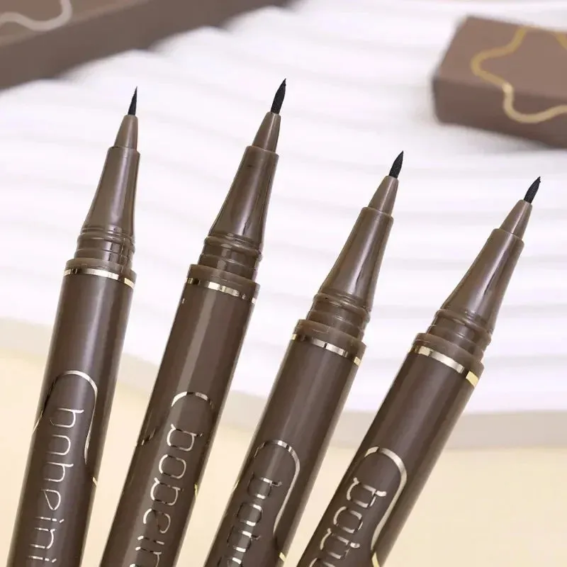 Yeknu Waterproof Quick Dry Liquid Eyeliner Pen Lasting Lying Silkworm Eyeliner Pencil Ultra-fine Matte Black Brown Beauty Eyes Makeup