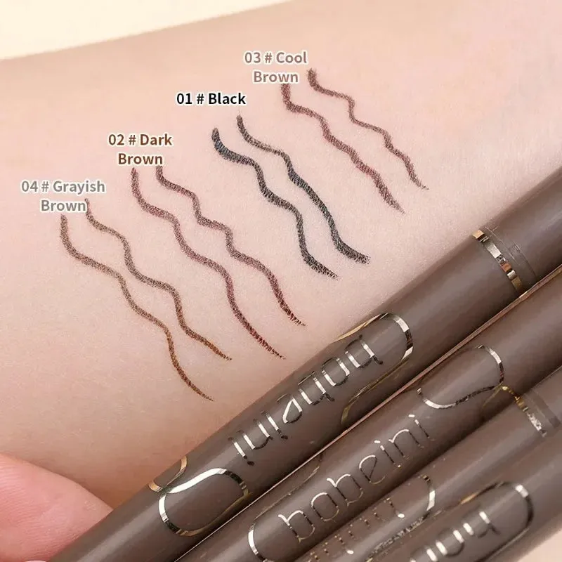 Yeknu Waterproof Quick Dry Liquid Eyeliner Pen Lasting Lying Silkworm Eyeliner Pencil Ultra-fine Matte Black Brown Beauty Eyes Makeup